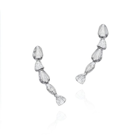 NUGGETS Earrings in Silver.
