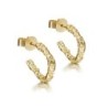 Pendientes LAVA de Plata. Baño de Oro 18k