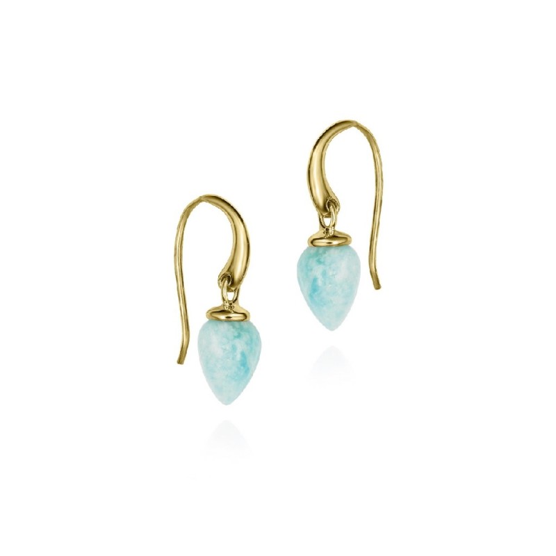 Pendientes PENDULUM de Plata. Baño de Oro 18k