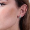 Pendientes BELLA de Plata. Baño de Oro 18k