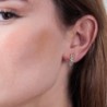 Pendientes BELLA de Plata. Baño de Oro 18k