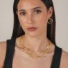 Pendiente  FLORENCE de Plata.  Baño de Oro 18k
