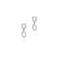 Earrings  DROP in Silver.