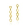 Pendientes  DROP de Plata. Baño de Oro 18k