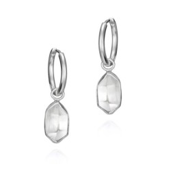HERKIMER Earrings in Silver.