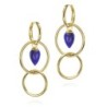 Pendientes PENDULUM de Plata. Baño de Oro 18k