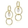 Pendientes PENDULUM de Plata. Baño de Oro 18k