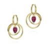 Pendientes PENDULUM de Plata. Baño de Oro 18k