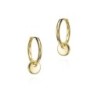 Pendientes FUN de Plata. Baño de Oro 18k