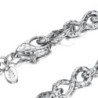 Infinity Bracelet with Snake Texture in 925 Sterling Silver