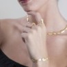 Anillo ESSENTIAL de Plata. Baño de Oro 18k