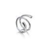 Anillo espiral de plata de ley 925