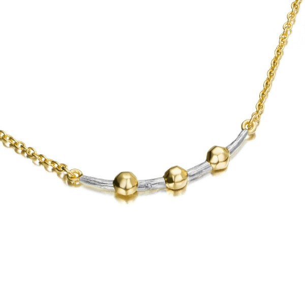 18k gold vermeil silver necklace