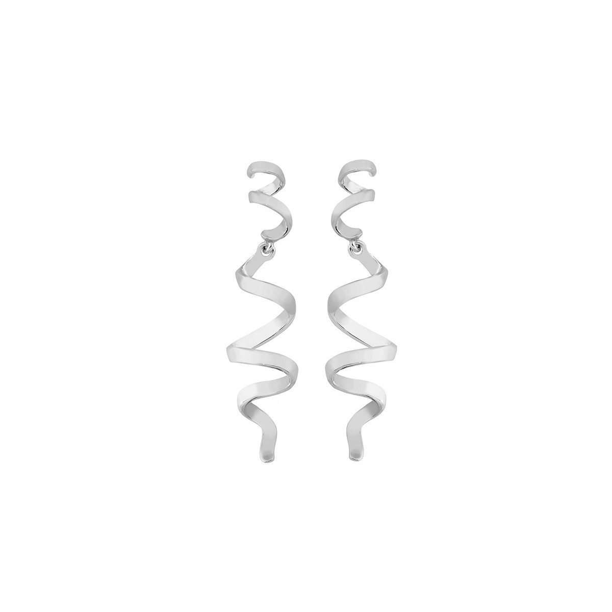 Long sterling silver earrings