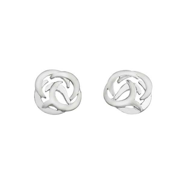 SHIELD Earrings in Silver.