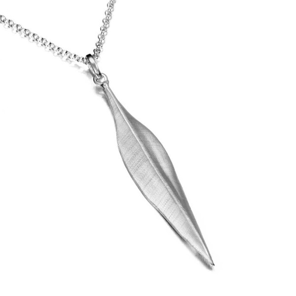 Colgante de hoja de plata de ley 925