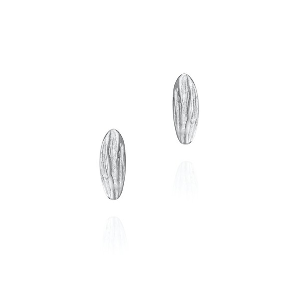 Pendientes de forma orgánica de plata de ley 925