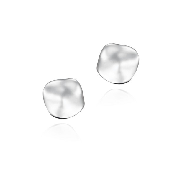 Pendientes de gotas orgánicas de plata de ley 925