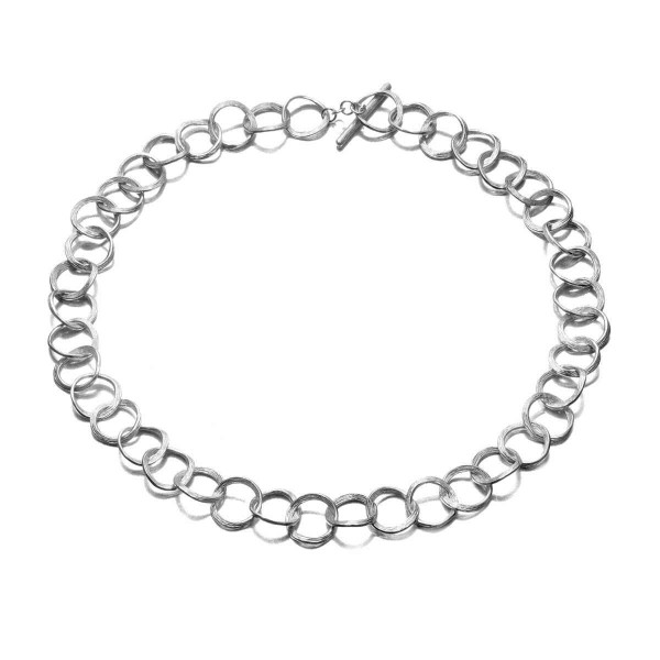 Midi link necklace in sterling silver 925