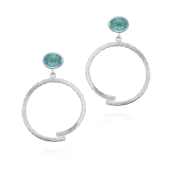 Apatite sterling silver earrings