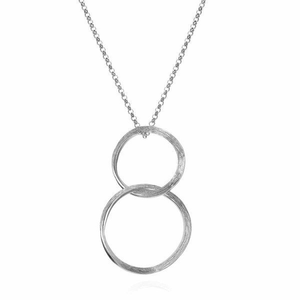 Hoop necklace in sterling silver 925