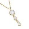 RAINBOW MOONSTONE pendant sterling silver/gold vermeil