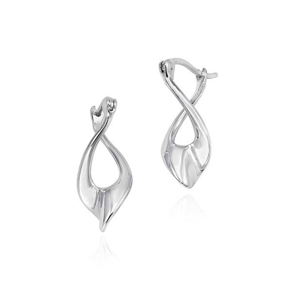 Pendientes de forma infinita de plata de ley 925