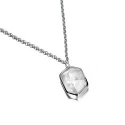 HERKIMER Pendant in Silver.