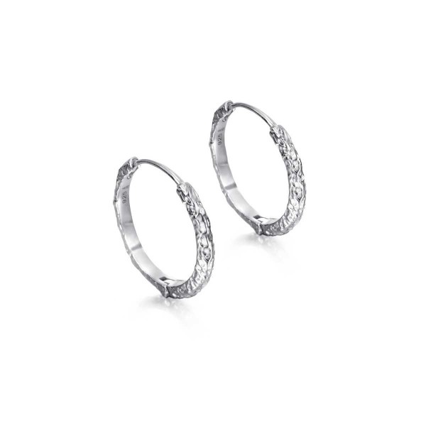 Pendientes de aro extra grandes de plata de ley 925