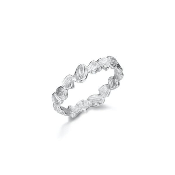 Anillo de textura irregular en plata 925