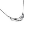 Wavy design necklace in 925 sterling silver