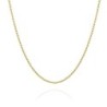 Chain in Silver 45 cm. 18 k Gold