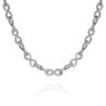 Infinity Necklace with Snake Texture in 925 Sterling Silver