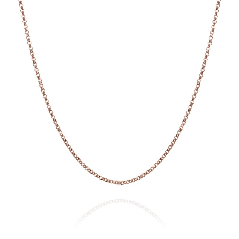 Chain in Silver 45 cm. Rose Gold