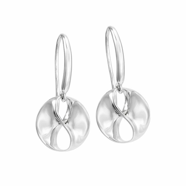Hook earrings with small links in sterling silver