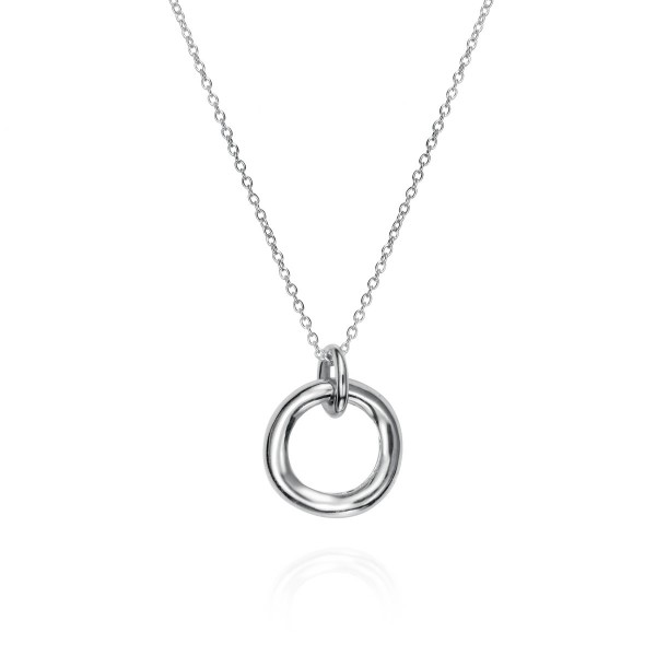 Irregular Circle Necklace in 925 Sterling Silver