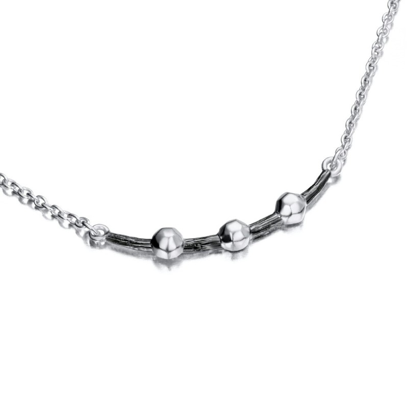 Collar CELESTIAL de Plata.Baño de Rutenio Negro