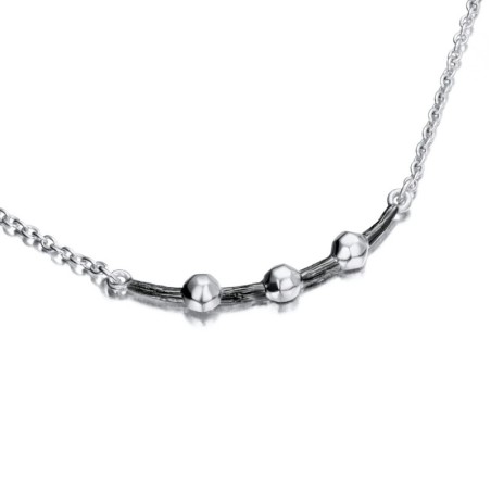 CELESTIAL Necklace in Silver and Black Ruthenium