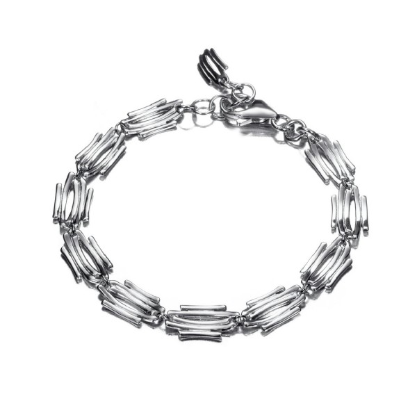 Irregular motif bracelet in sterling silver 925