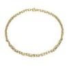 Irregular Interlocking Necklace in 18k Gold Vermeil
