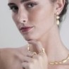Collar ESSENTIAL de Plata. Baño de Oro 18k