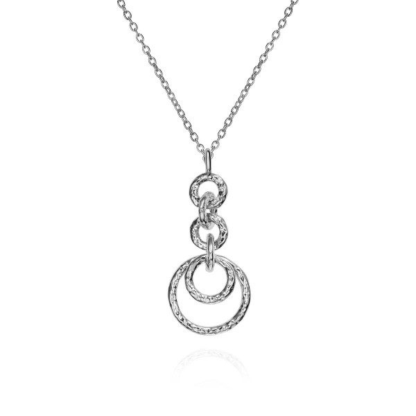 Interlocking Links and Rings Pendant in Sterling Silver 925