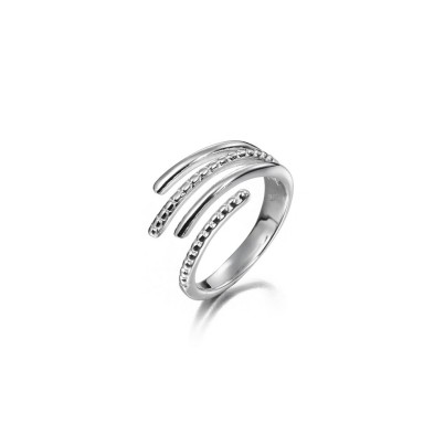 Anillo ajustable en plata de ley 925