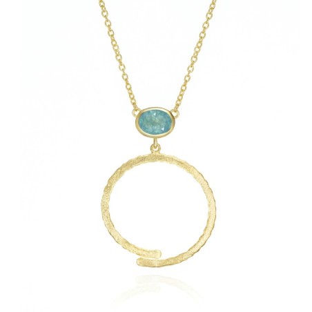 Collar  PURE de Plata. Baño de Oro 18k