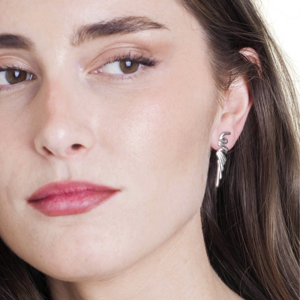 Angel wing earrings in 925 sterling silver