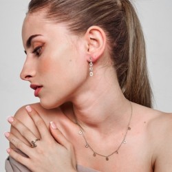 Necklace DROP in Silver.