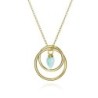 Collar PENDULUM de Plata. Baño de Oro 18k