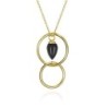 Collar PENDULUM de Plata.  Baño de Oro 18k