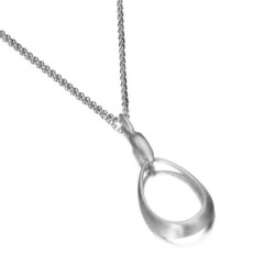 Oval pendant in sterling silver 925