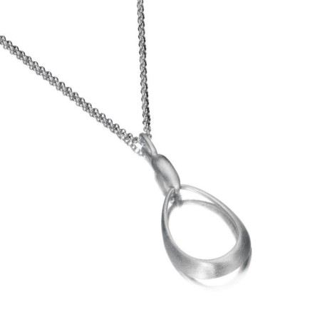 Colgante oval en Plata de ley 925
